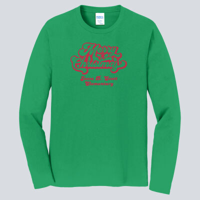Adult Long Sleeve Shirt - Winter - Merry Christmas Red and Green  Thumbnail