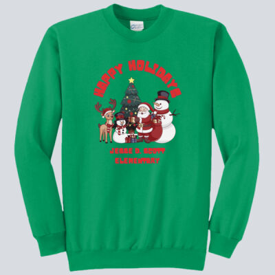 Adult Crewneck - Erick - Happy Holidays Red Thumbnail