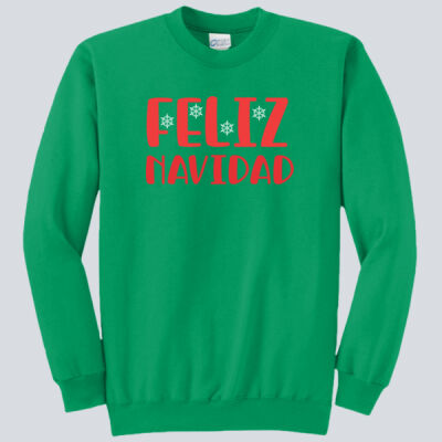 Adult Crewneck - Winter - Feliz Navidad Red Thumbnail