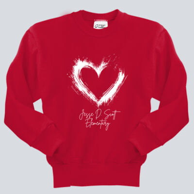 Youth Crewneck - Spring - Valentine's Heart Thumbnail
