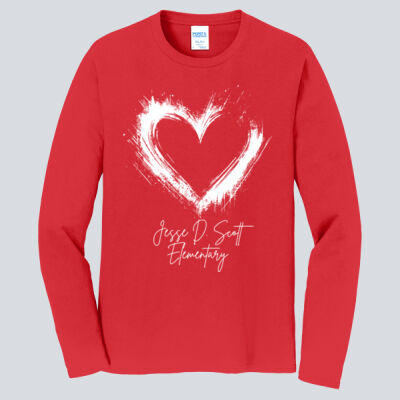 Adult Long Sleeve Shirt - Spring - Valentine's Heart Thumbnail