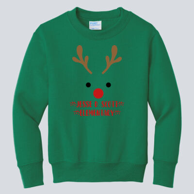 Youth Crewneck - Winter - Reindeer Thumbnail